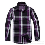 2012 男装新款 海澜之家 商务休闲 时尚 全棉 男士格子长袖衬衫