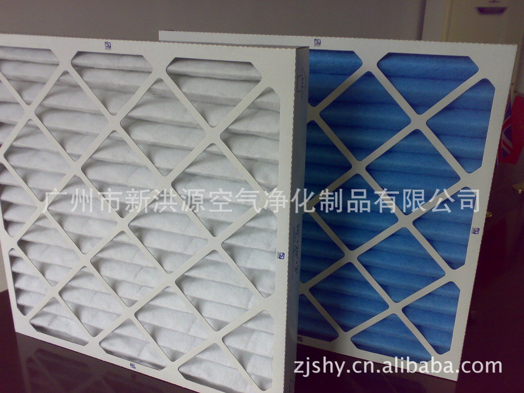 back of pleated filter