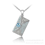 金府饰品 奥地利水晶 情书 水晶项链 专业批发特惠 厂家直销