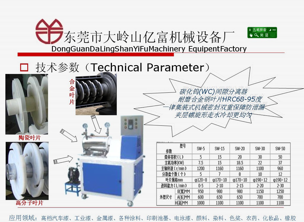 SW盘式棒销涡轮机械密封通用砂磨机 