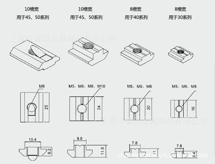 方形螺母块3