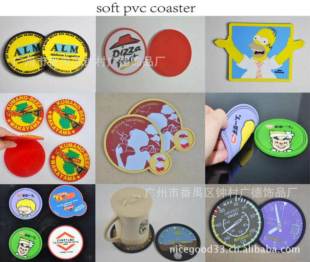 soft pvc coaster