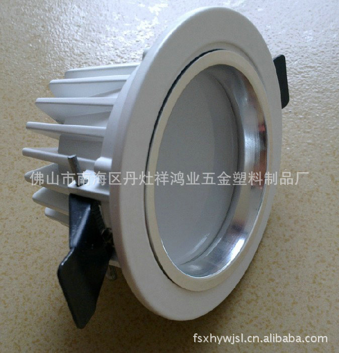 LED灯具配件 4寸筒灯灯具外壳 LED筒灯灯具外壳 超薄筒灯外壳