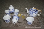 厂家直销7头蝶念花茶具 德化白瓷茶具 商务套装 促销品