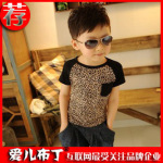 2012夏款 韩版 潮宝豹纹T恤 男童T恤 童T恤批发