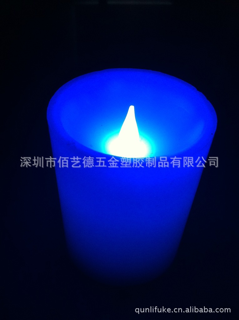 多彩led蜡烛灯石蜡外壳餐厅蜡烛酒吧蜡烛仿真蜡烛电子蜡烛灯