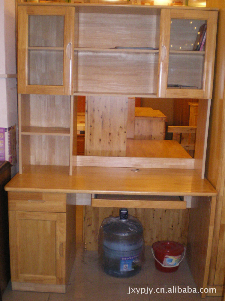 工厂直销品质保证橡木实木家具直角书台书架儿童书台写字台