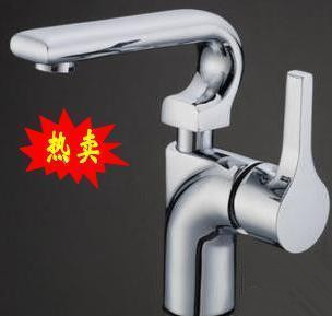 博览卫浴洁具批发面盆单孔洗脸盆广东合金龙头转动