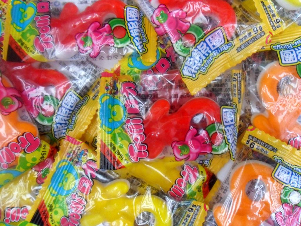 trolliqq糖德国口力橡皮糖熊熊圈橡皮糖60个/袋进口休闲食品批发