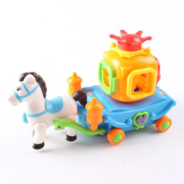 厂家直销儿童益智电动玩具 电动时尚马车 玩具电动马车批发