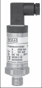 WIKA 薄膜型压力变送器用于传动液压MH-1 DIN3852-E 压力变送器