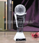 水晶内雕奖杯
