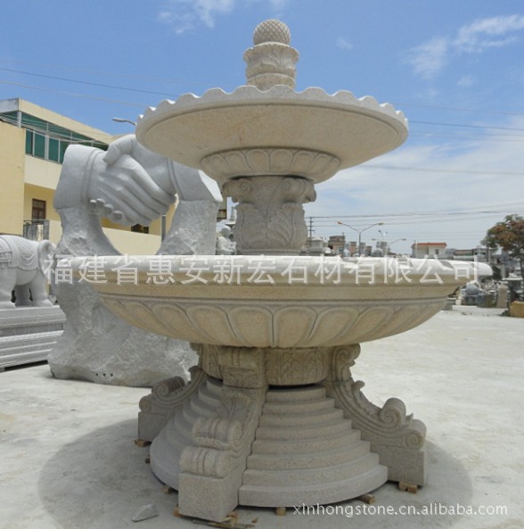 3.5m锈石喷水池5