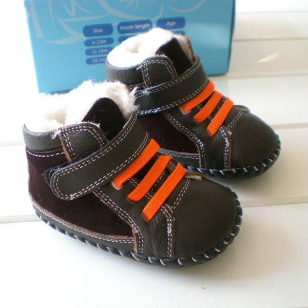 批发新款外贸真皮宝宝学步鞋软皮底鞋宝宝棉鞋雪地靴宝宝棉靴冬59