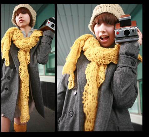 2011韓國流行秋冬女士蓓蕾帽/麻花針織毛線帽（米色5914） #yphb-Y35106