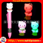【凯特猫发光笔】凯特猫发光笔促销礼品/深圳凯特猫发光促销礼品