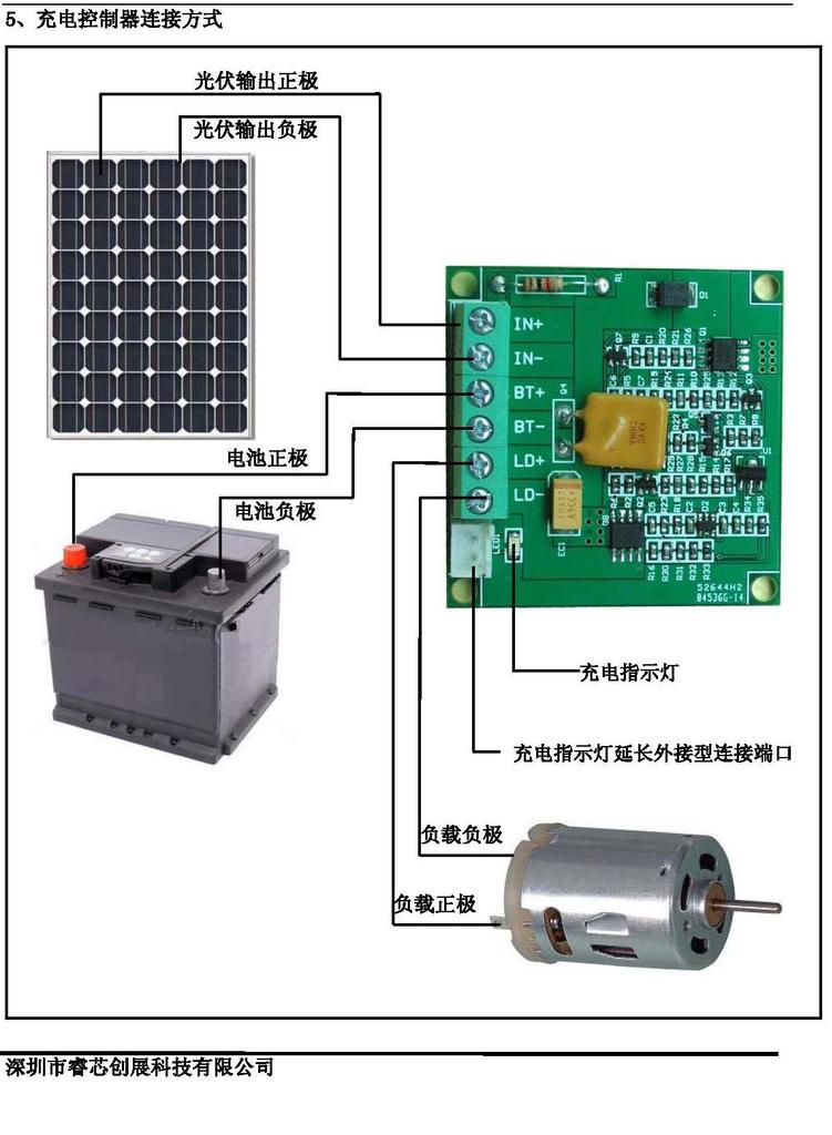 12v 铅酸电池 太阳能充电控制器