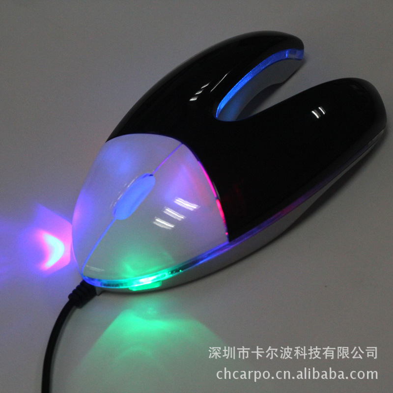 卡尔波C5 新款有线usb鼠标风水渠usb鼠标 LED发光鼠标