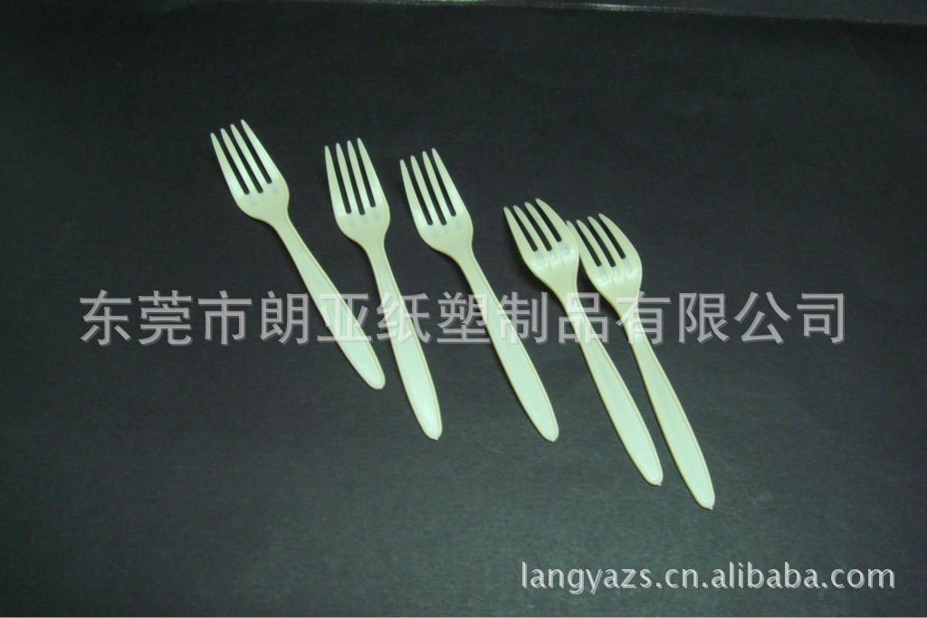 「其他塑料包装容器」餐叉 创意叉 塑料餐叉 胶叉 ps叉 一次性塑料叉