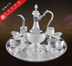 纯银工艺品.银器.纯银制品.纯银酒具.高工艺四季祥和-花开富贵