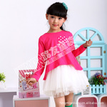 luyookids 2012春款儿童上衣+吊带裙套装