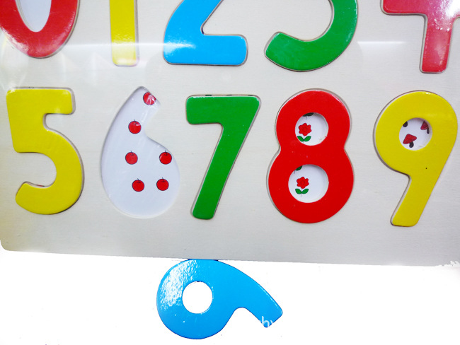 1-9数字认知智力拼版 儿童拼图玩具 宝宝玩具 yx505