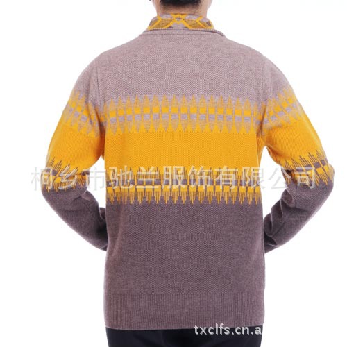 2012秋冬季女式新款长袖拉链开衫中老年妈妈装外套大衣羊毛衫