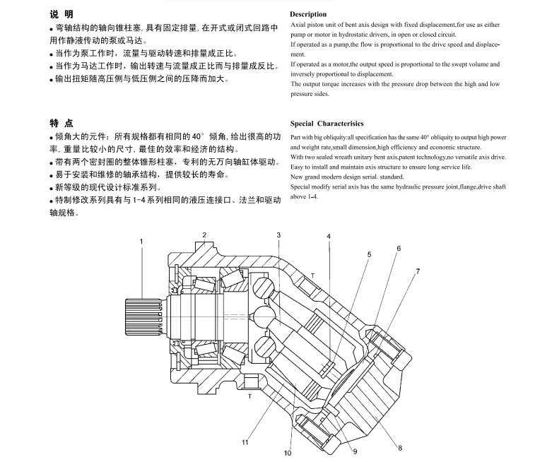 供应斜轴式轴向柱塞泵a2f16-180/6.