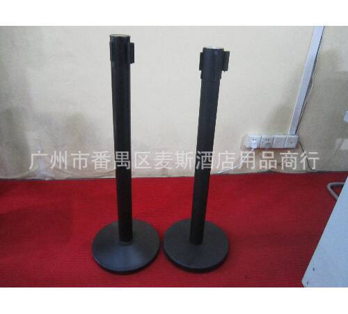 廠家直銷LG-C2黑色噴塑欄桿座 4米5米隔離帶 一米線立柱活動圍欄圖片_6
