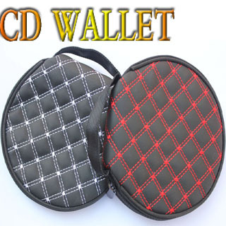 红酒20片CD包,收纳包/CD套/收纳袋/cd夹,手提式,红白线28-1C288