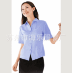 供应上海夏季工作服 女式衬衫 衬衣 工衣 厂服