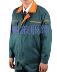 【泉州搜狼服饰】专业生产深色纯棉斜卡防酸碱工作服 矿工服定做