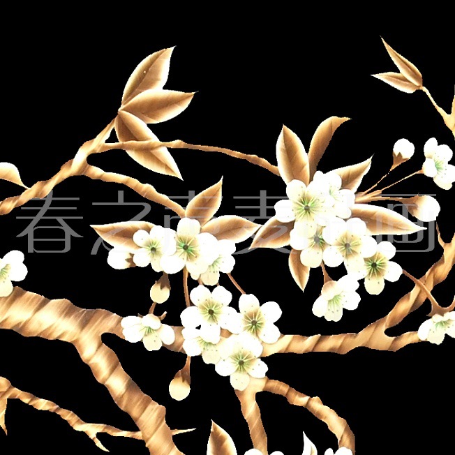 常爱英原创作品限量版 联合国认证杰出手工艺【梨花一枝春带雨】