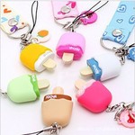 臺灣正品MOGI糖果色 雪糕來電閃 手機掛件