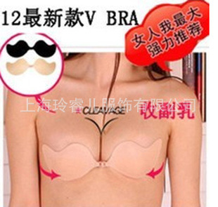 專櫃正品 不掉矽膠隱形胸罩 婚紗內衣 比基尼聚攏加厚工廠,批發,進口,代購