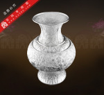 纯银工艺品-花瓶-银花瓶-纯银花瓶-高工艺叙事写意花瓶-听琴