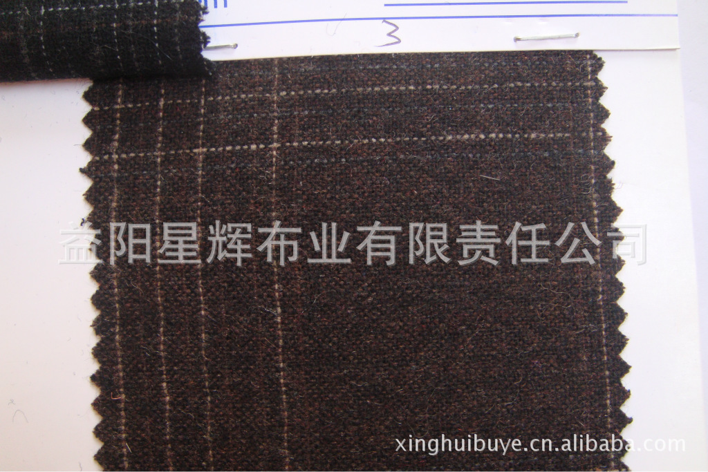 童装女装服装面料粗纺色织羊毛格服装面料,YK18
