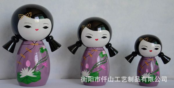 【图【优直销】供应穿着旗袍扎着羊角辫中国娃娃_塑料,树脂工艺品_