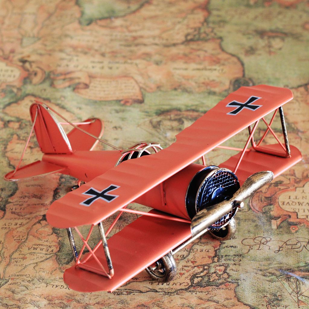 zakka杂货 飞机模型 做旧铁皮玩具 怀旧记忆 礼品工艺品 a36-8341