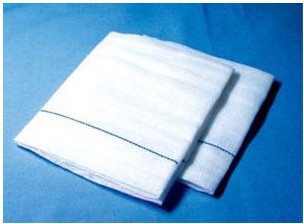 供应医用显影纱布垫 手术x光线纱布垫 显影 纱布块40*