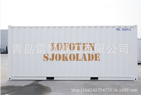 白色20ft machine container1