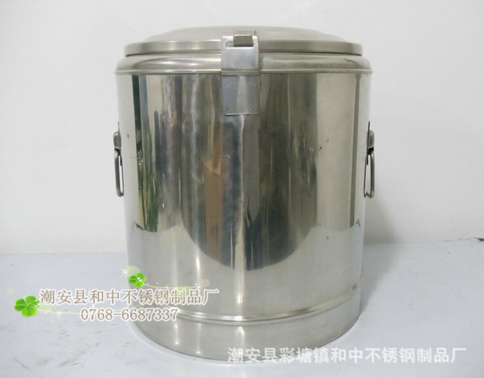 和中低价批发不锈钢保温桶 饭桶 奶茶桶 无龙头保温桶
