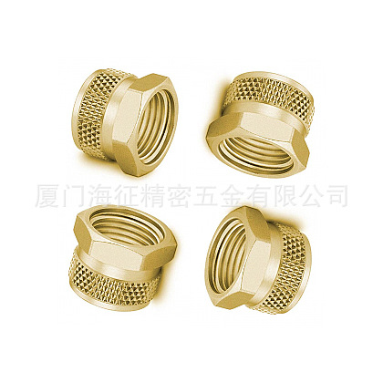 机械紧固件六角铜螺母加工