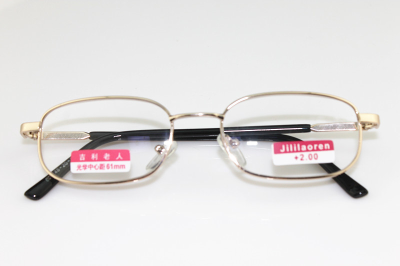 正品牌高檔 吉利老人老花鏡非球面加硬樹(shù)脂鏡片 不加膜 廠家直銷