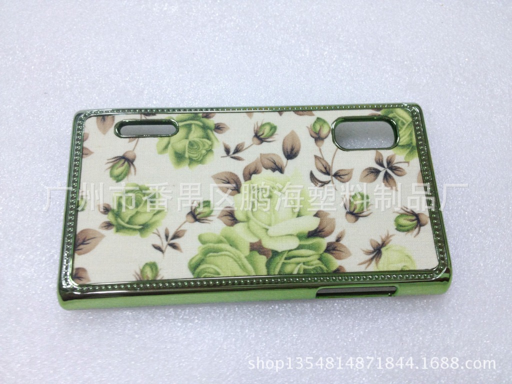爆款彩绘布艺贴皮手机壳批发厂家LGL5一代