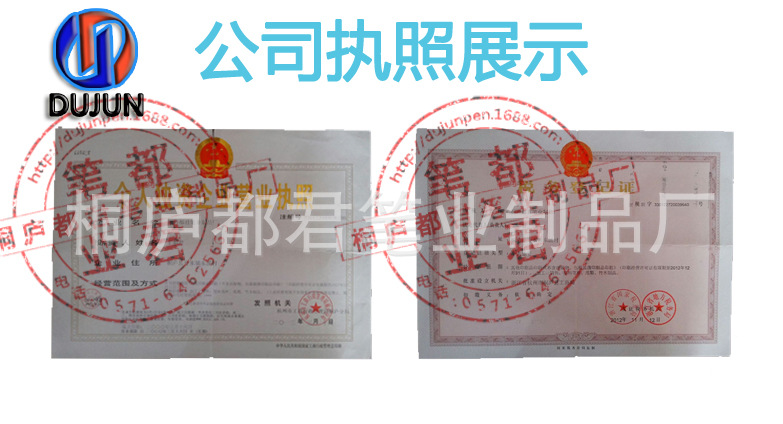 公司執照圖樣