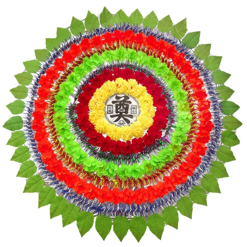 殡葬批发 高中低档花圈批发 手提袋花圈