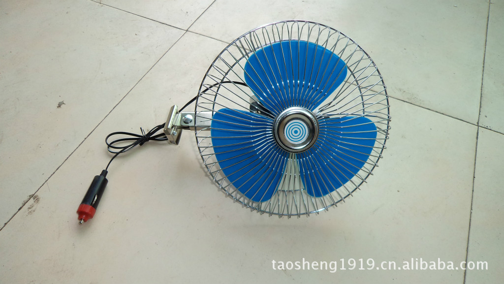 汽車風扇/車載電風扇 車用風扇6寸 8寸 促銷禮品風扇 12v/24v工廠,批發,進口,代購