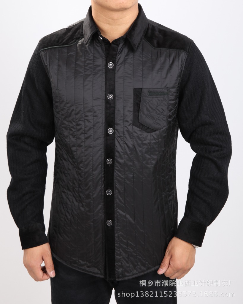 新款男装保暖衬衫