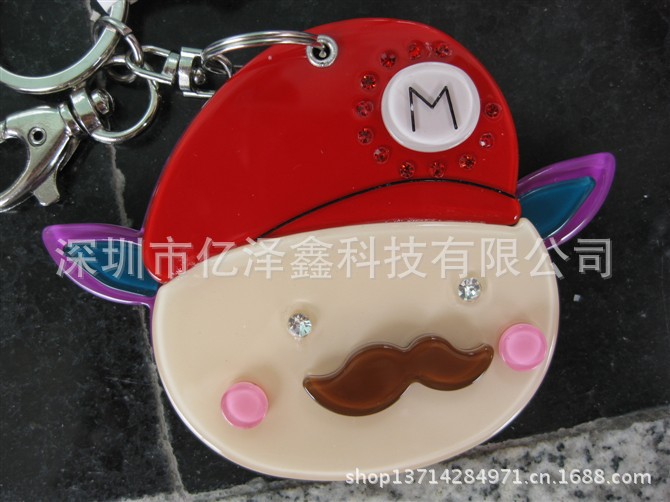亚克力小镜子/手机钥匙挂件/亚克力饰品/小饰品